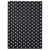 Porte-bloc Polkadot noir et blanc (Dos)