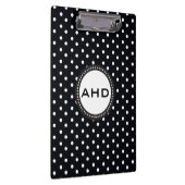 Porte-bloc Polkadot noir et blanc (Swatch)