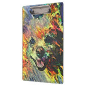 Porte-bloc Pomeranian impressionniste #2 (Gauche)