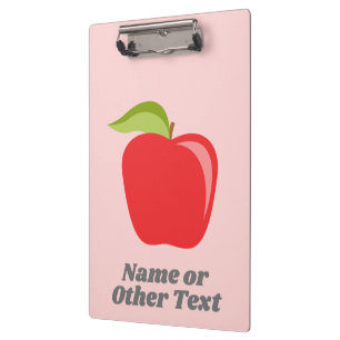 Porte-bloc Pomme de professeur personnalisée avec nom ou text