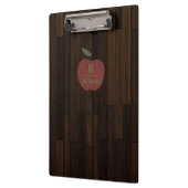 Porte-bloc Pomme en bois rouge (Gauche)
