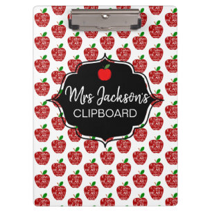 Porte-bloc pomme rouge Professeur merci de votre retraite Inf