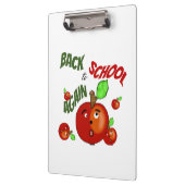 Porte-bloc Pommes rouges de retour à l'école (Gauche)