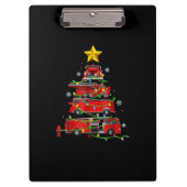 Porte-bloc Pompier Camion Arbre de Noël Hommes Femmes (Devant)