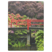 Porte-bloc Pont du Coeur aux rhododendrons en fleurs, (Dos)