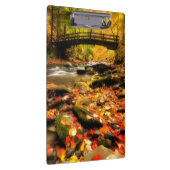 Porte-bloc Pont en bois et crique dans l'automne (Swatch)