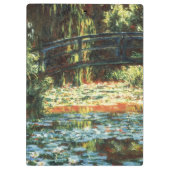 Porte-bloc Pont sur l'étang Nénuphar par Claude Monet (Dos)