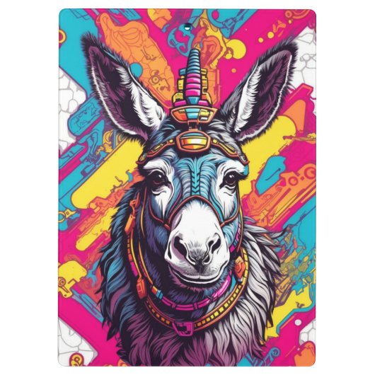 Porte-bloc Pop Art Donkey | (Dos)