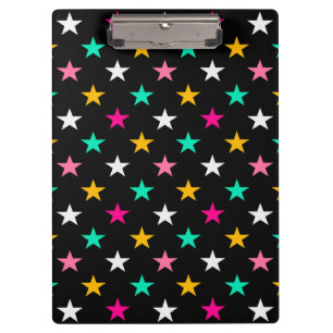 Porte-bloc Pop Stellaire : Rythme Radieux sur Fond Noir