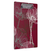 Porte-bloc Poppies tirées à la main sur rouge (Swatch)