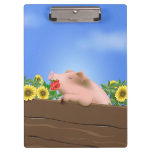 Porte-bloc Porc dans la casserole