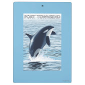 Porte-bloc Port Townsend, sauter de WashingtonOrca (Dos)