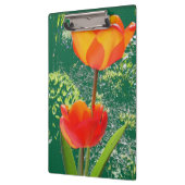 Porte-bloc Porte - bloc à fleurs orange (Gauche)
