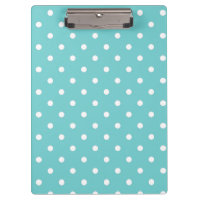 Porte - bloc à points Turquoises Sky Polka
