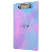 Porte-bloc Porte - bloc Abstrait rose violet turquoise (Gauche)