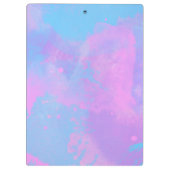 Porte-bloc Porte - bloc Abstrait rose violet turquoise (Dos)