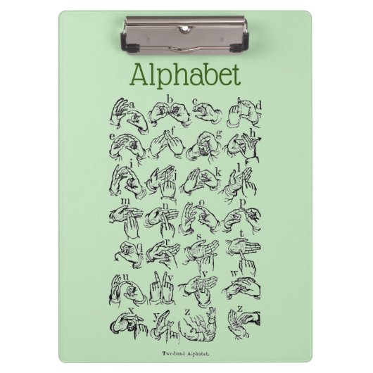 Porte-bloc Porte - bloc alphabet (Devant)
