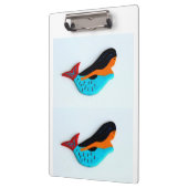 Porte-bloc porte - bloc bleu de 2 sirènes (Gauche)
