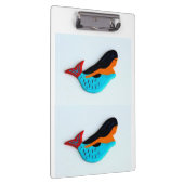 Porte-bloc porte - bloc bleu de 2 sirènes (Swatch)