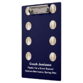 Porte-bloc Porte - bloc, bleu marine, entraîneur de baseball (Gauche)