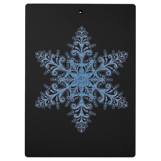 Porte-bloc Porte - bloc Blue Snowflake (Dos)
