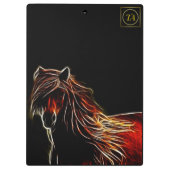 Porte-bloc Porte - bloc Brown Fractal Horse (Dos)