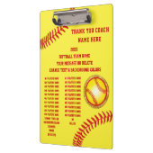 Porte-bloc Porte - bloc Coach Softball, Tous les joueurs, Coa (Gauche)