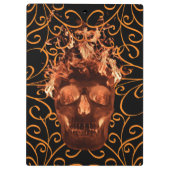 Porte-bloc Porte - bloc crâne orange (Dos)