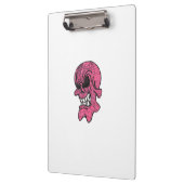 Porte-bloc Porte - bloc crâne rose (Gauche)
