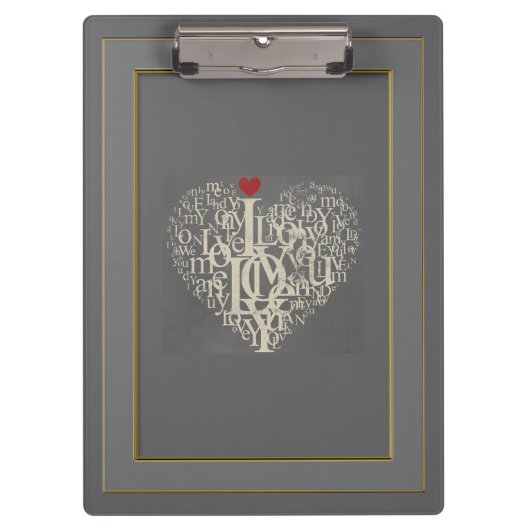 Porte-bloc Porte - bloc d'amour (Devant)