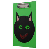 Porte-bloc Porte - bloc de chat noir d'Halloween (Gauche)
