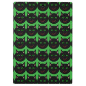 Porte-bloc Porte - bloc de chat noir d'Halloween (Dos)