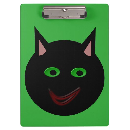 Porte-bloc Porte - bloc de chat noir d'Halloween (Devant)