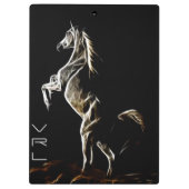Porte-bloc Porte - bloc de Cheval Fractal Blanc (Dos)