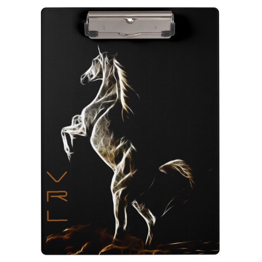 Porte-bloc Porte - bloc de Cheval Fractal Blanc (Devant)