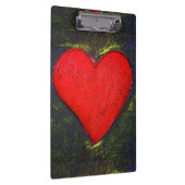 Porte-bloc Porte - bloc de coeur peint (Swatch)