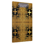 Porte-bloc Porte - bloc de croix fractées dorées (Swatch)