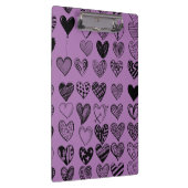 Porte-bloc Porte - bloc de dessin adorable Black Heart Scribb (Swatch)