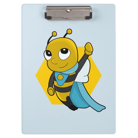 Porte-bloc Porte - bloc de dessin animé Superhero bee (Devant)