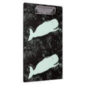 Porte-bloc porte - bloc de deux baleines blanches (Swatch)
