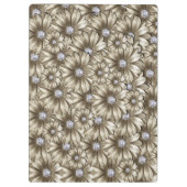 Porte-bloc Porte - bloc de diamants de fleurs (Dos)