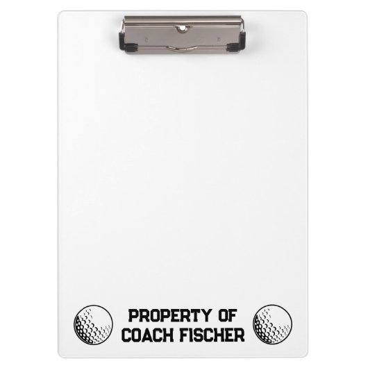 Porte-bloc Porte - bloc de golf personnalisé (Devant)