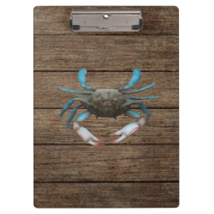Porte-bloc Porte - bloc de grain de bois de crabe bleu