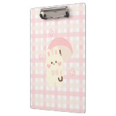 Porte-bloc porte - bloc de lapin rose kawai (Gauche)