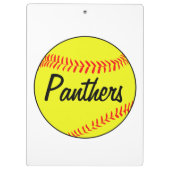 Porte-bloc Porte - bloc de l'entraîneur de softball sur mesur (Dos)