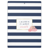 Porte-bloc Porte - bloc de Midnight Blush Peony (Dos)