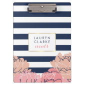 Porte-bloc Porte - bloc de Midnight Blush Peony (Devant)