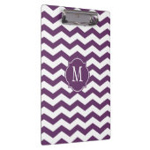 Porte-bloc Porte - bloc de monogramme violet et blanc Chevron (Swatch)