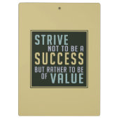 Porte-bloc Porte - bloc de motivation de succès et de valeur (Dos)