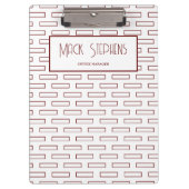 Porte-bloc Porte - bloc de nom de rectangles Brown (Devant)